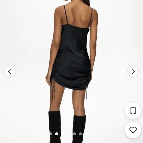 Aritzia Wilfred ruched slip dress - Picture 2 of 6